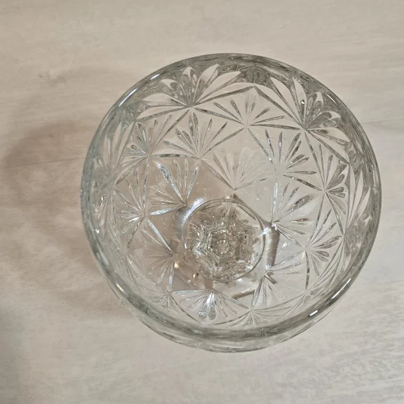 Vintage Egg Shape Cut Crystal Glass Candy Dish With Lid 8.5" Gorgeous - Picture 7 of 15
